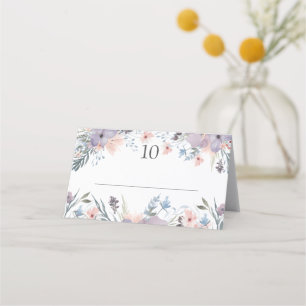 Carte De Placement Mariage Boho Floral Fleurs sauvages