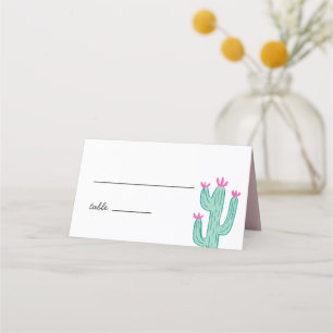 Carte De Placement Mariage Cactus moderne