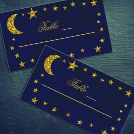 Carte De Placement Mariage céleste du ciel nocturne