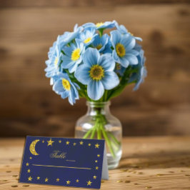 Carte De Placement Mariage céleste du ciel nocturne