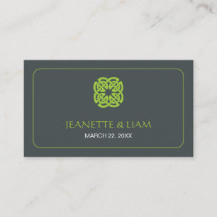 Carte De Placement Mariage celte moderne