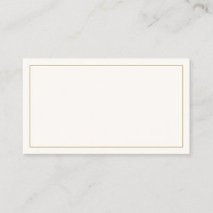 Carte De Placement Mariage Classique Ivoire et Or Intemporel