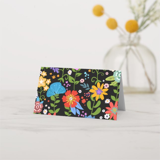 Carte De Placement Mariage d'art populaire mexicain (Devant)