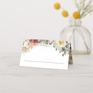 Carte De Placement Mariage de automne de fleurs rustiques