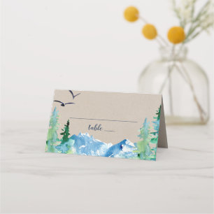 Carte De Placement Mariage de destination Kraft Rocky Mountain
