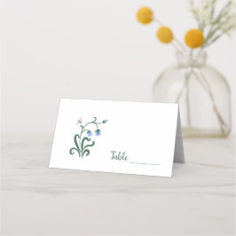 Carte De Placement Mariage de fleurs colorées Whimsical