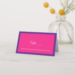 Carte De Placement Mariage de mixage et de correspondance minimaliste