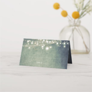 Carte De Placement Mariage de nuit rustique Woodland
