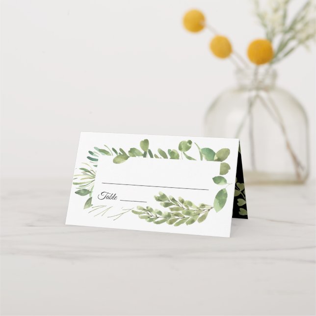 Carte De Placement Mariage de remplissage simple (Devant)