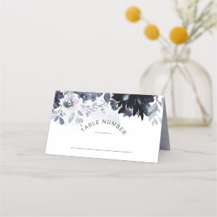 Carte De Placement Mariage de siège floral néocturne Numéro de table
