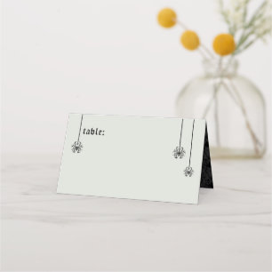 Carte De Placement Mariage de squelettes élégants