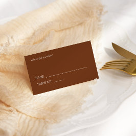 Carte De Placement Mariage de typographie moderne et élégant