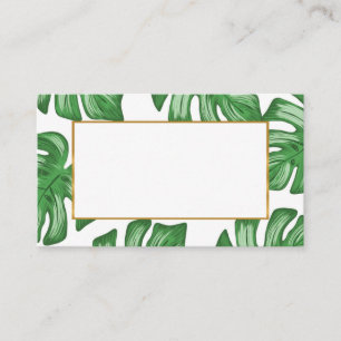 Carte De Placement Mariage d'été de Split Leaf Philodendron