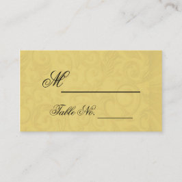 Carte De Placement Mariage d'or Midas Touch