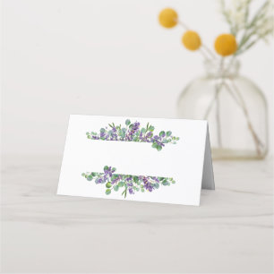 Carte De Placement Mariage élégant de Lavender Eucalyptus
