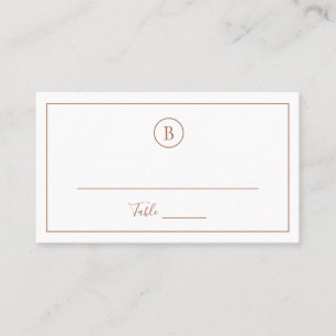 Carte De Placement Mariage Élégant en Terre Cuite Traditionnelle