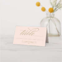 Mariage élégant rose gold calligraphie script