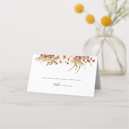 Carte De Placement Mariage floral boho minimal