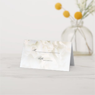 Carte De Placement Mariage floral de carnation blanche