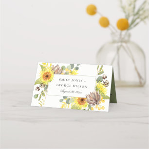 Carte De Placement Mariage FLORAL DE LA PINE EUCALYPTUS DE LA PNEUVE 