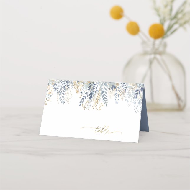 Carte De Placement Mariage Floral doux ID1045 (Devant)