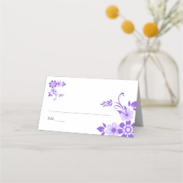 Carte De Placement Mariage floral pourpre