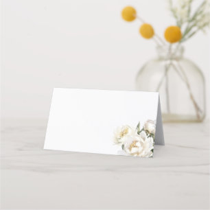 Carte De Placement Mariage floral White Peony