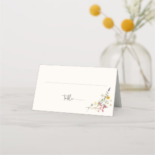 Carte De Placement Mariage floral Wild Meadow