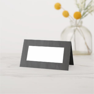 Carte De Placement Mariage gris tableau noir. Tableau simple moderne