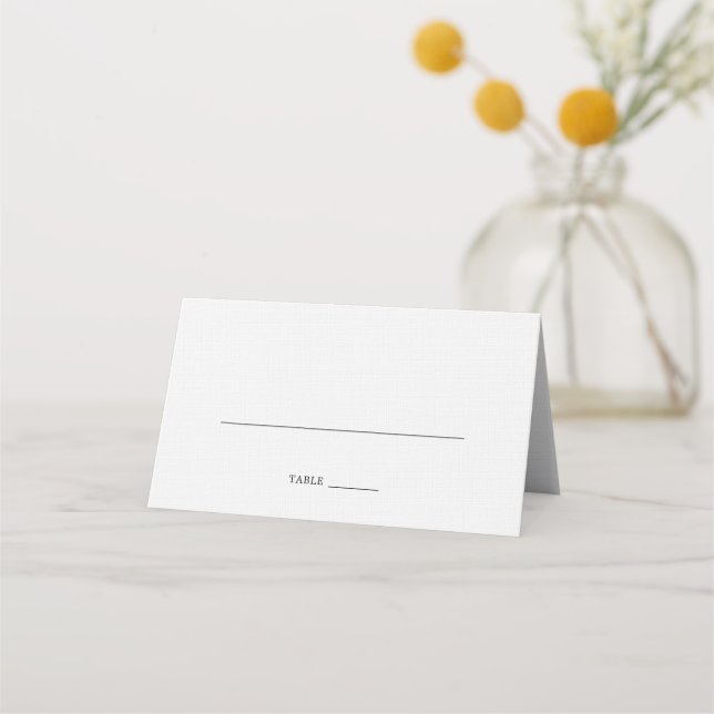 Carte De Placement Mariage ivoire classique (Devant)