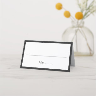Carte De Placement Mariage Minimaliste Typographie Moderne