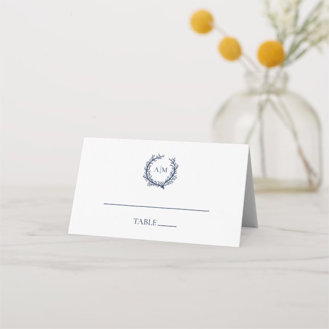 Carte De Placement Mariage nautique Coral Reef (Devant)
