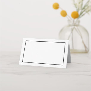 Carte De Placement Mariage noir et blanc