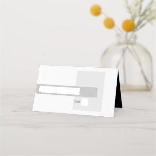 Carte De Placement Mariage noir et blanc moderne