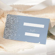 Mariage Paillettes Argentées Bleu Poussiéreux Mode