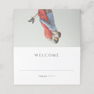 Carte De Placement Mariage photo simple moderne