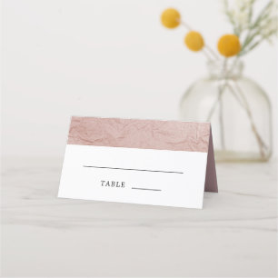 Carte De Placement Mariage rose Rose poussiéreux