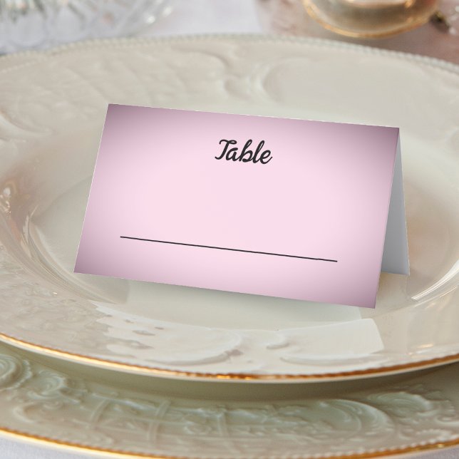 Carte De Placement Mariage rose Vignette (Pink Vignette Wedding Place Card)