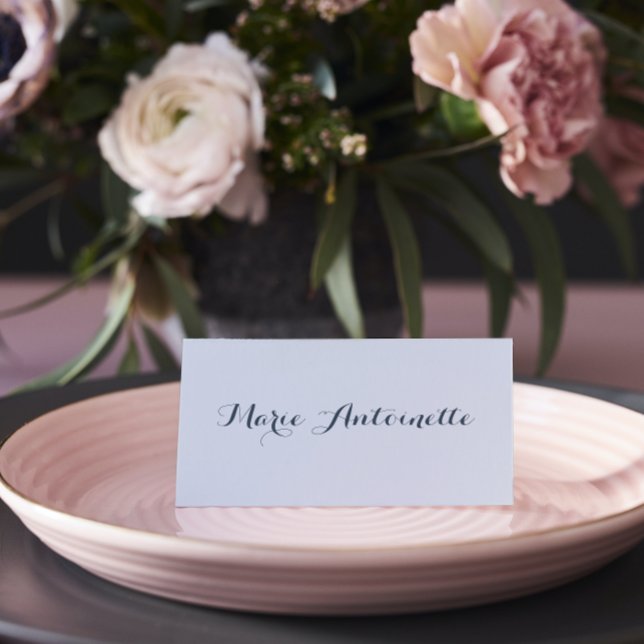 Carte De Placement Marie Antoinette Mariage Rococo Dusty Blue (Créateur téléchargé)