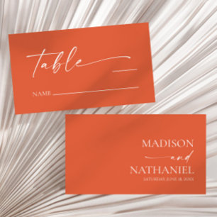 Carte De Placement Moderne minimaliste Élégant Vérone Sunset Mariage
