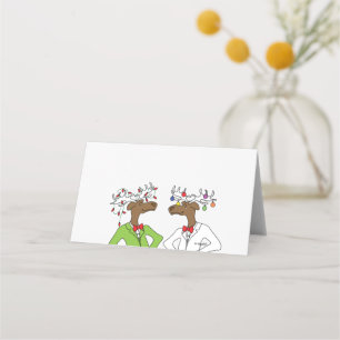 Carte De Placement Moose Holiday