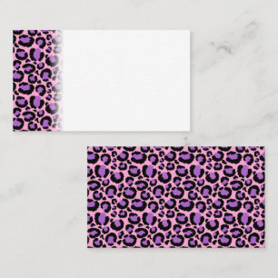 Carte De Placement Motif Violet Pink Cheetah Leopard Amoureux des ani
