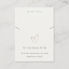CARTE DE PLACEMENT MUM DE COEUR BLANC À LACE À CADEAU