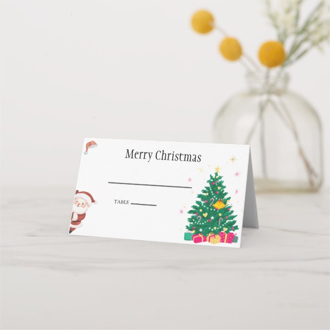 Carte De Placement Noël (Devant)