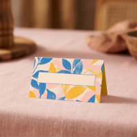 Nom botanique Place Card Nom manuscrit Espace