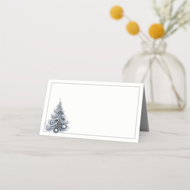 Carte De Placement Nom Carte Place-Christmas Tree Carte Place (Devant)