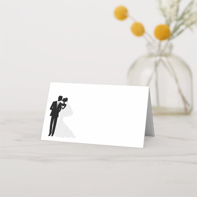 Carte De Placement Nom plié Place Card-Mariage Couple (Devant)