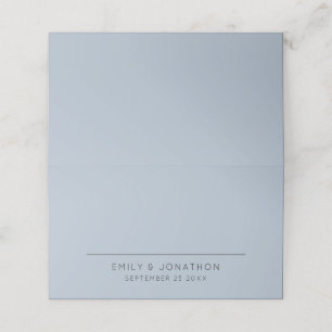 Carte De Placement Noms typographiques simples Date Dusty Mariage ble