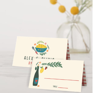 Carte De Placement Nourriture italienne C'est l'amour sur mesure pour