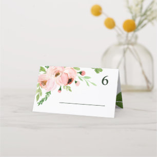 Carte De Placement Nous faisons du mariage d'aquarelle fleurie